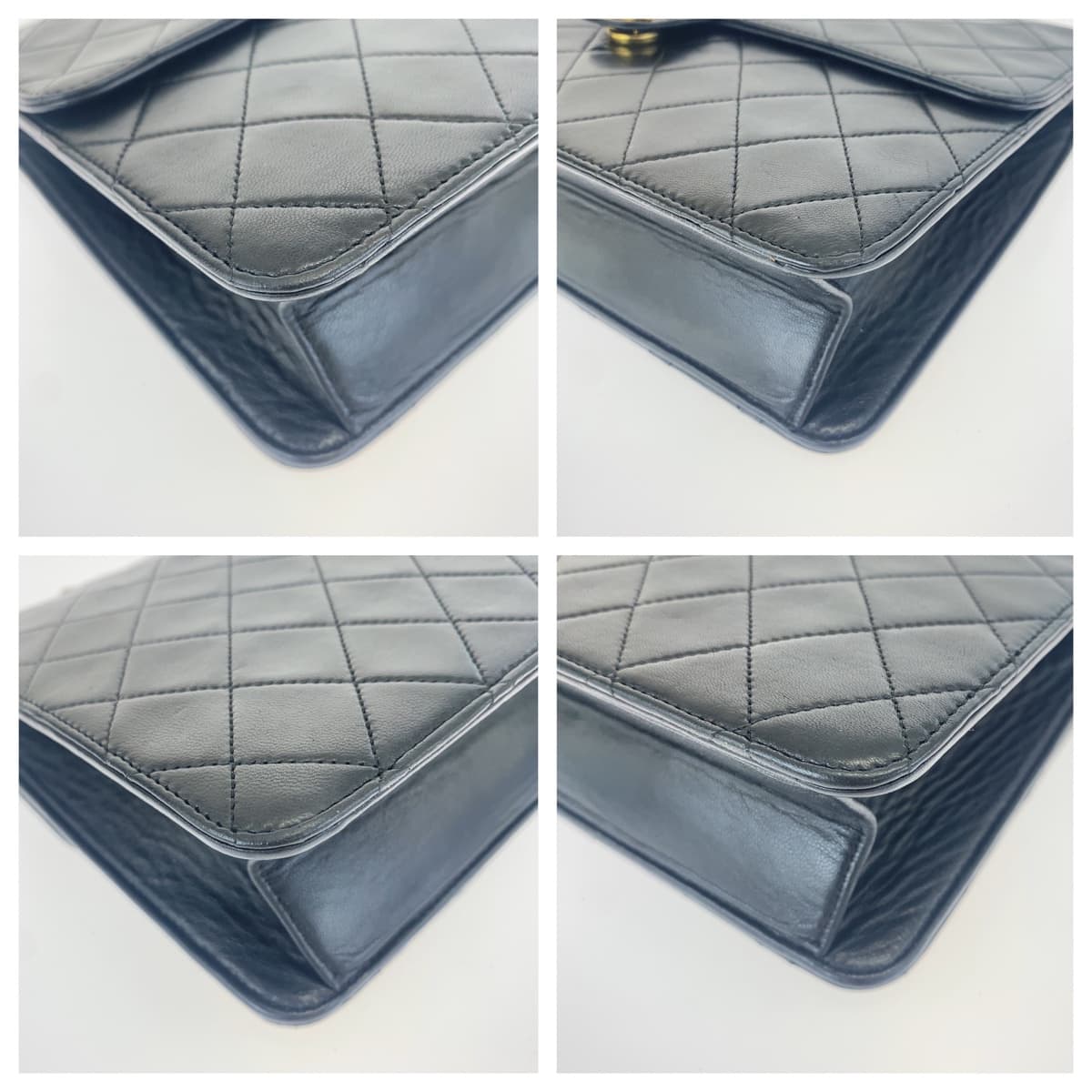 H-00530
CHANEL シャネル マトラッセ ココマーク ブラック 黒 ゴールド金具 レザー ショルダーバッグ 肩掛け  レディース