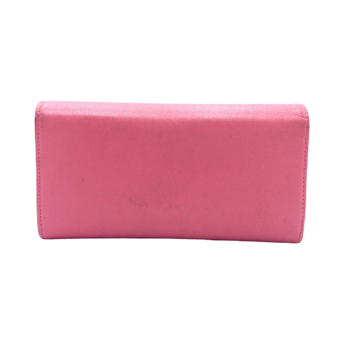 CHANEL シャネル ココボタン ローズピンク シルバー金具 キャビアスキン A84067 長財布 札入れ  レディース