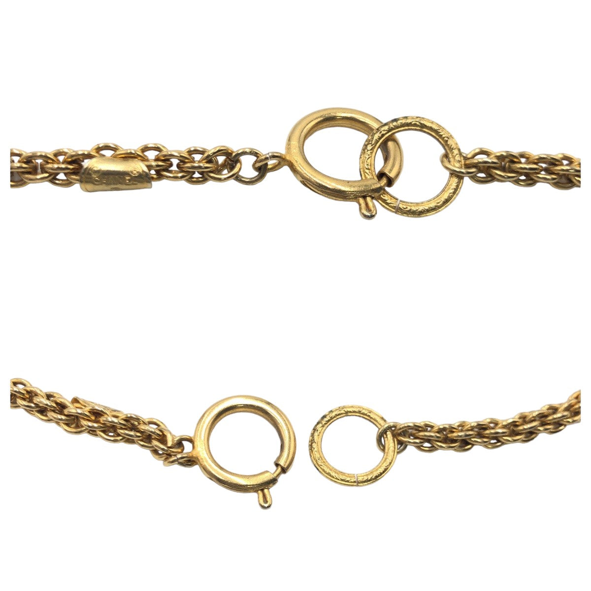 CHANEL シャネル ヴィンテージ ゴールド ラインストーン ネックレス ロングネックレス  レディース