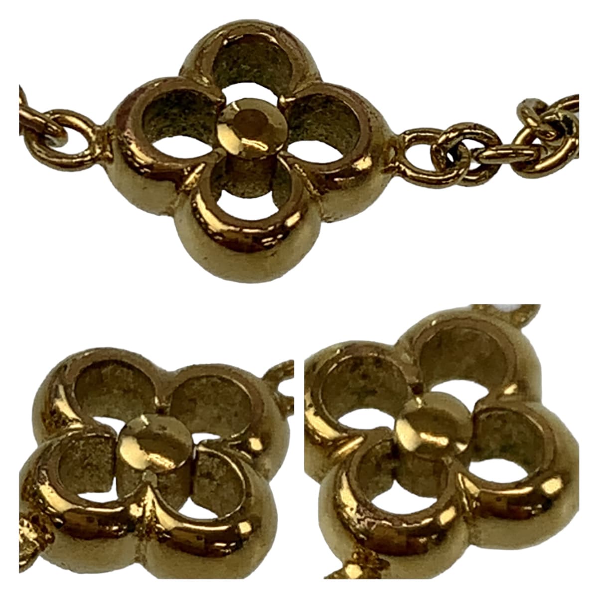 10381
LOUIS VUITTON ルイヴィトン モノグラム フラワーフルブレスレット ゴールド メタル M69127 ブレスレット チェーンブレスレット  レディース