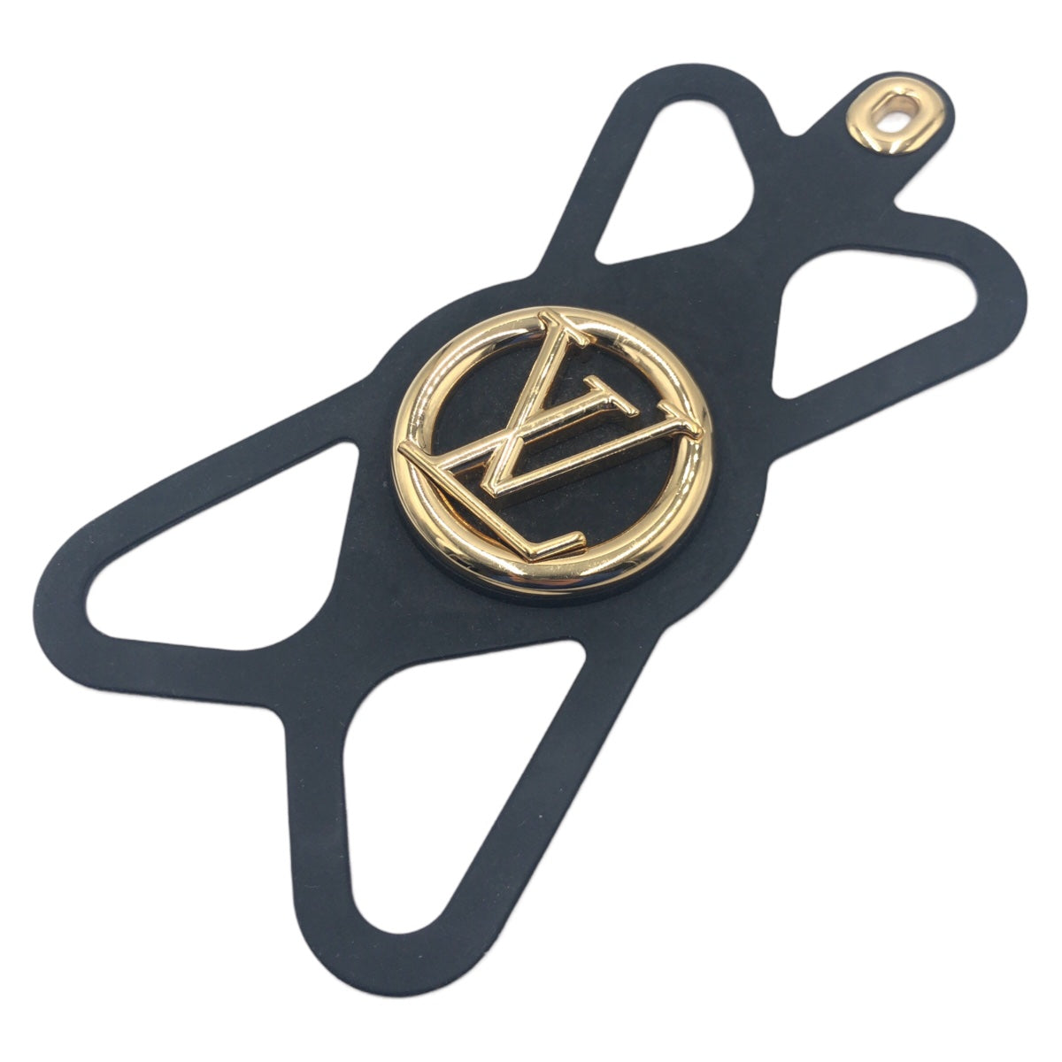 LOUIS VUITTON Louis Vuitton Unisex Black Gold Metal M68382 iPhone Case Holder Smartphone Holder Phone Holder Women's