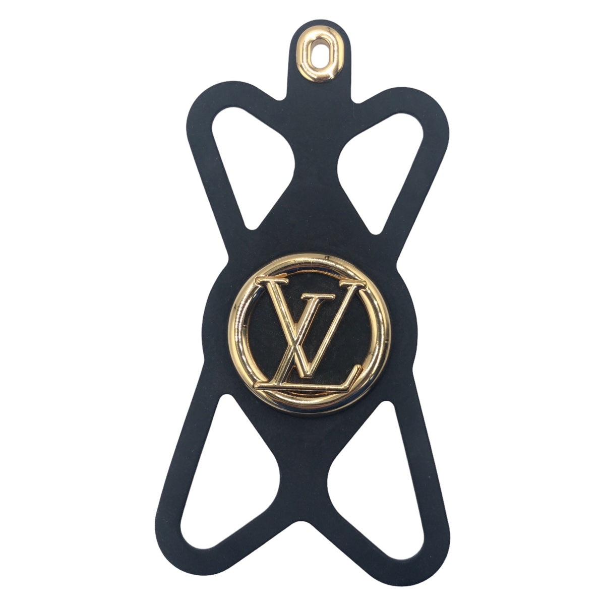 LOUIS VUITTON Louis Vuitton Unisex Black Gold Metal M68382 iPhone Case Holder Smartphone Holder Phone Holder Women's