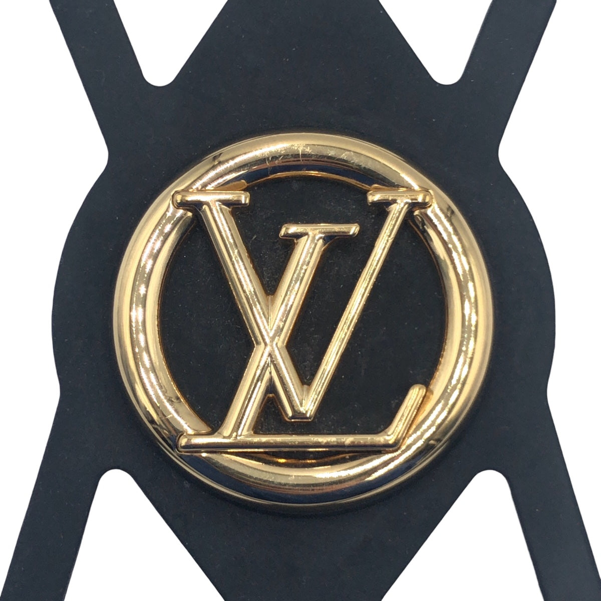 LOUIS VUITTON Louis Vuitton Unisex Black Gold Metal M68382 iPhone Case Holder Smartphone Holder Phone Holder Women's