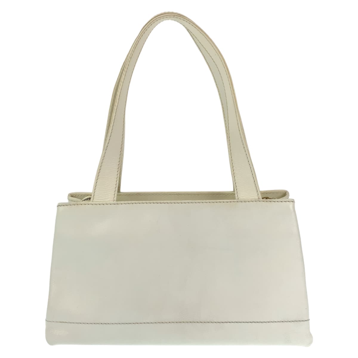 H-00533
CHANEL シャネル ココマーク ステッチ ホワイト 白 キャビアスキン トートバッグ ショルダーバッグ  レディース