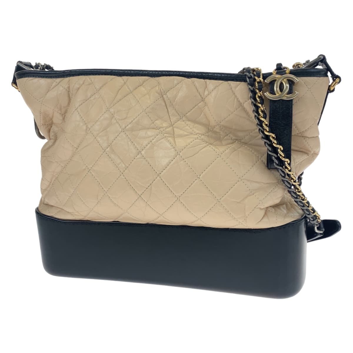 H-00538
CHANEL シャネル ガブリエルドゥシャネル ピンク ブラック 黒 ゴールド金具 シルバー金具 レザー ショルダーバッグ 斜め掛け  レディース