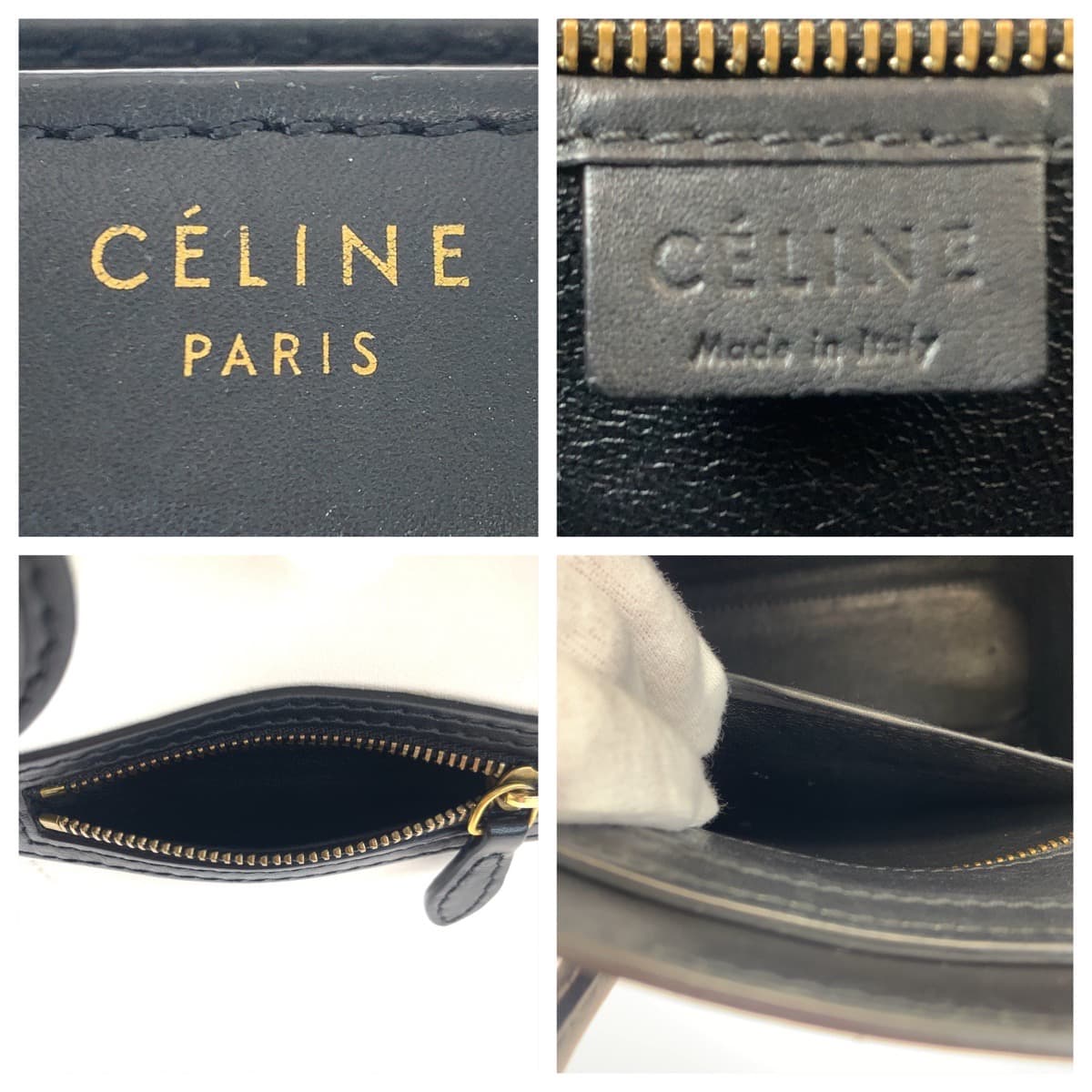 H-00540
CELINE セリーヌ ラゲージ ナノ ホワイト 白 ブラック 黒 レザー ショルダーバッグ ハンドバッグ 2way  レディース