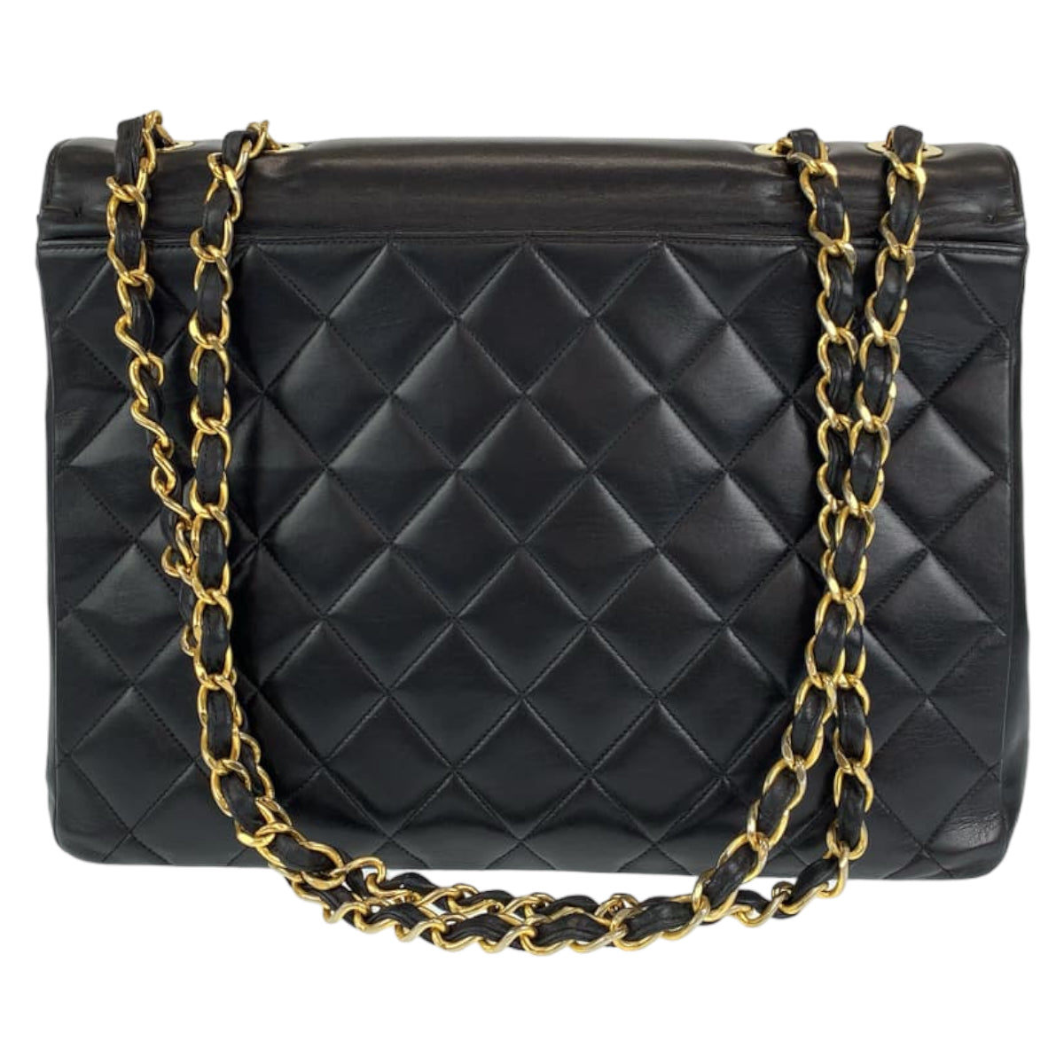 H-00541
CHANEL シャネル ヴィンテージ デカマトラッセ シングルフラップ ココマーク ブラック 黒 ゴールド金具 ラムスキン ショルダーバッグ 斜め掛けバッグ  レディース