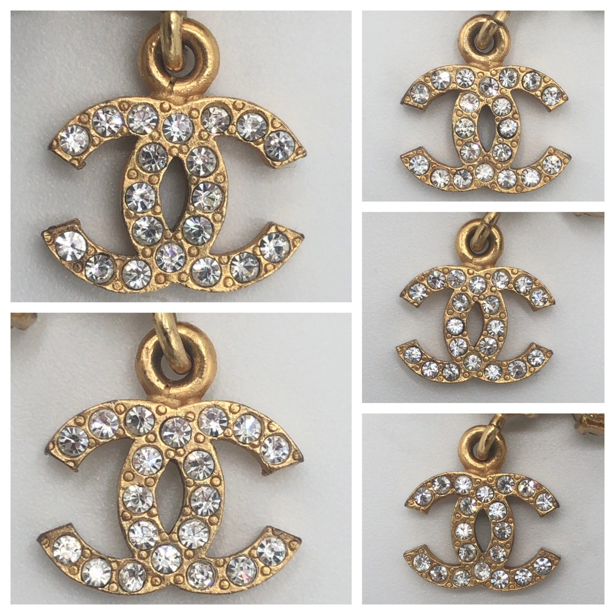 D-032
CHANEL シャネル ラインストーン ココマーク ゴールド 金 メタル ブレスレット バングル  レディース