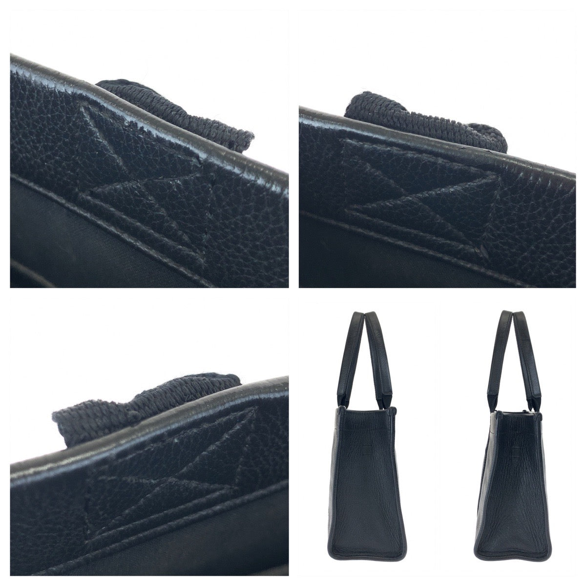 H-00543
BALENCIAGA バレンシアガ ハードウェア ロゴ ブラック 黒 ホワイト 白 シルバー金具 カーフ 671402 トートバッグ ハンドバッグ 男女兼用  レディース