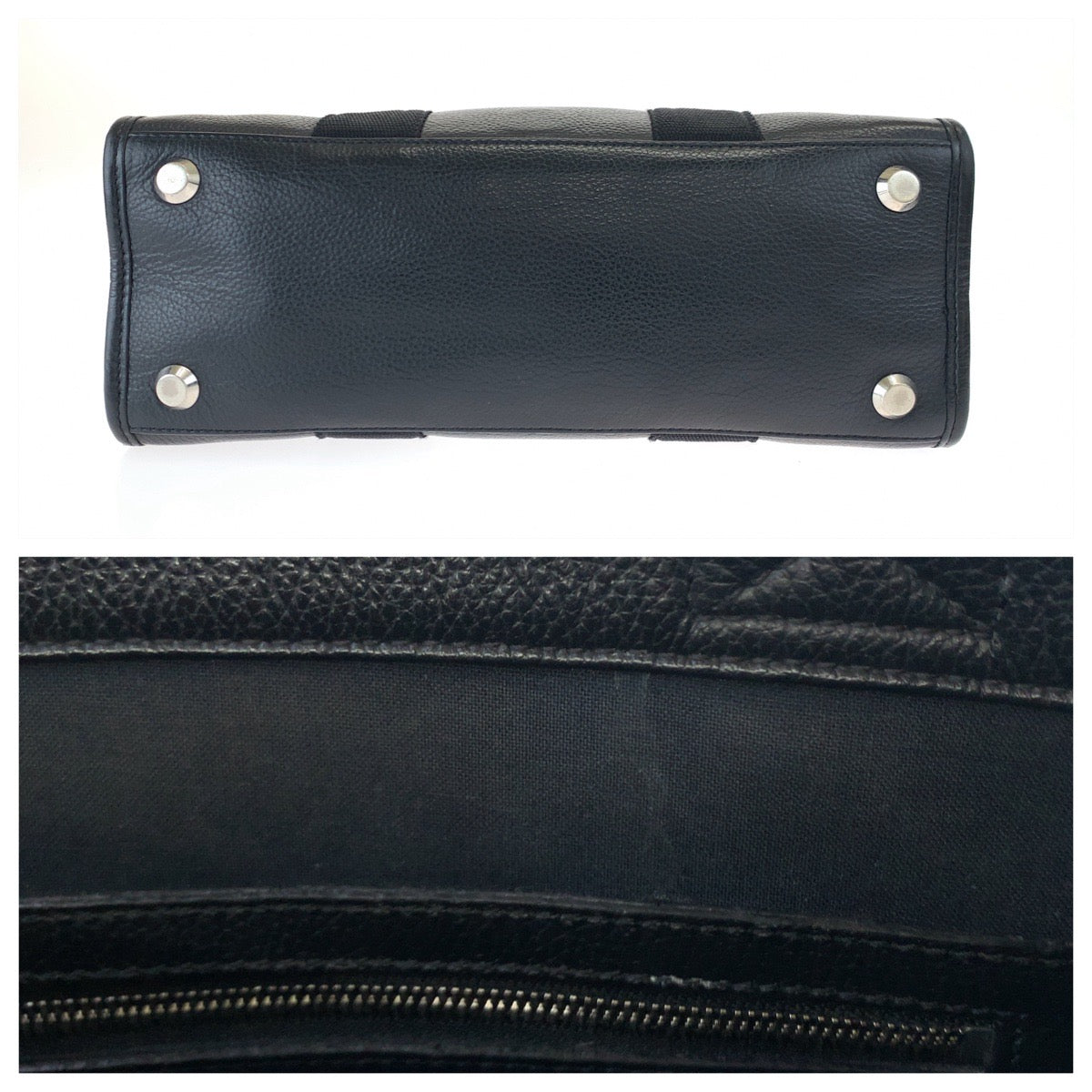 H-00543
BALENCIAGA バレンシアガ ハードウェア ロゴ ブラック 黒 ホワイト 白 シルバー金具 カーフ 671402 トートバッグ ハンドバッグ 男女兼用  レディース