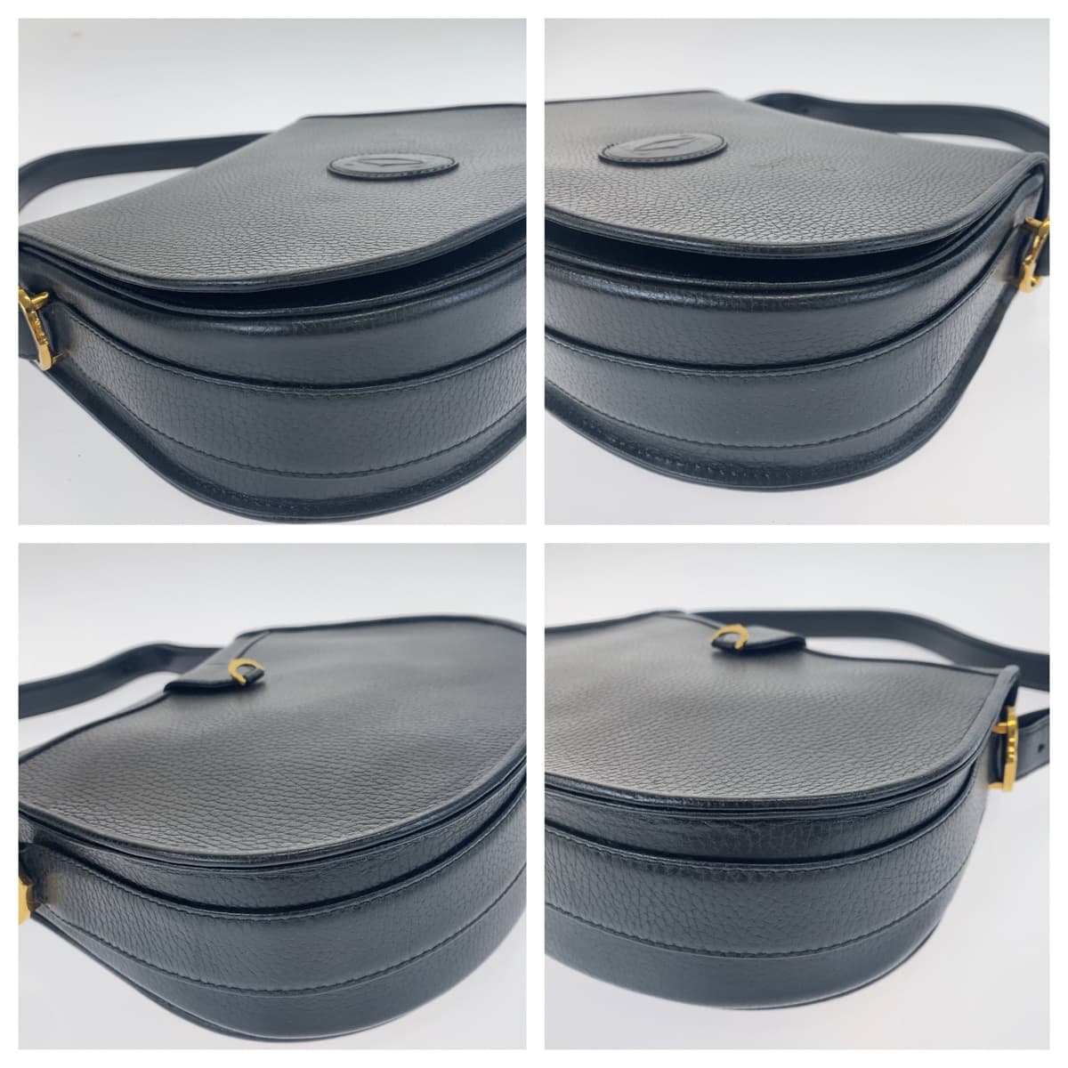 H-00544
CARTIER カルティエ マストライン ブラック 黒 レザー ショルダーバッグ 斜め掛け  レディース