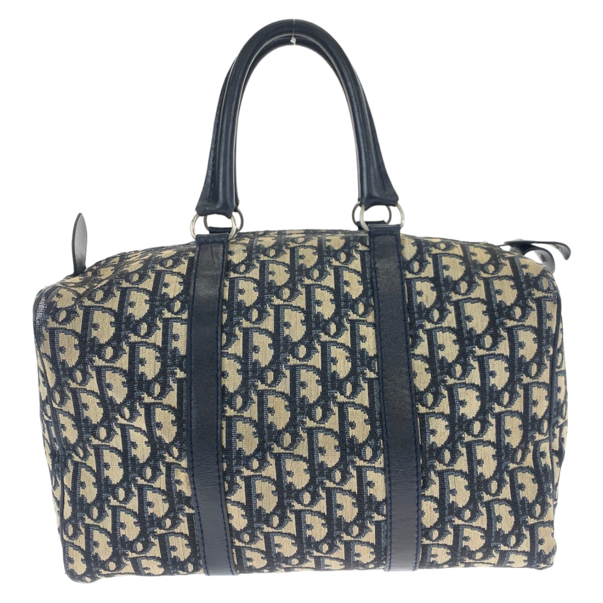 H-00545
Dior ディオール ヴィンテージ トロッター ネイビー 紺 ベージュ キャンバス ハンドバッグ ミニボストンバッグ  レディース