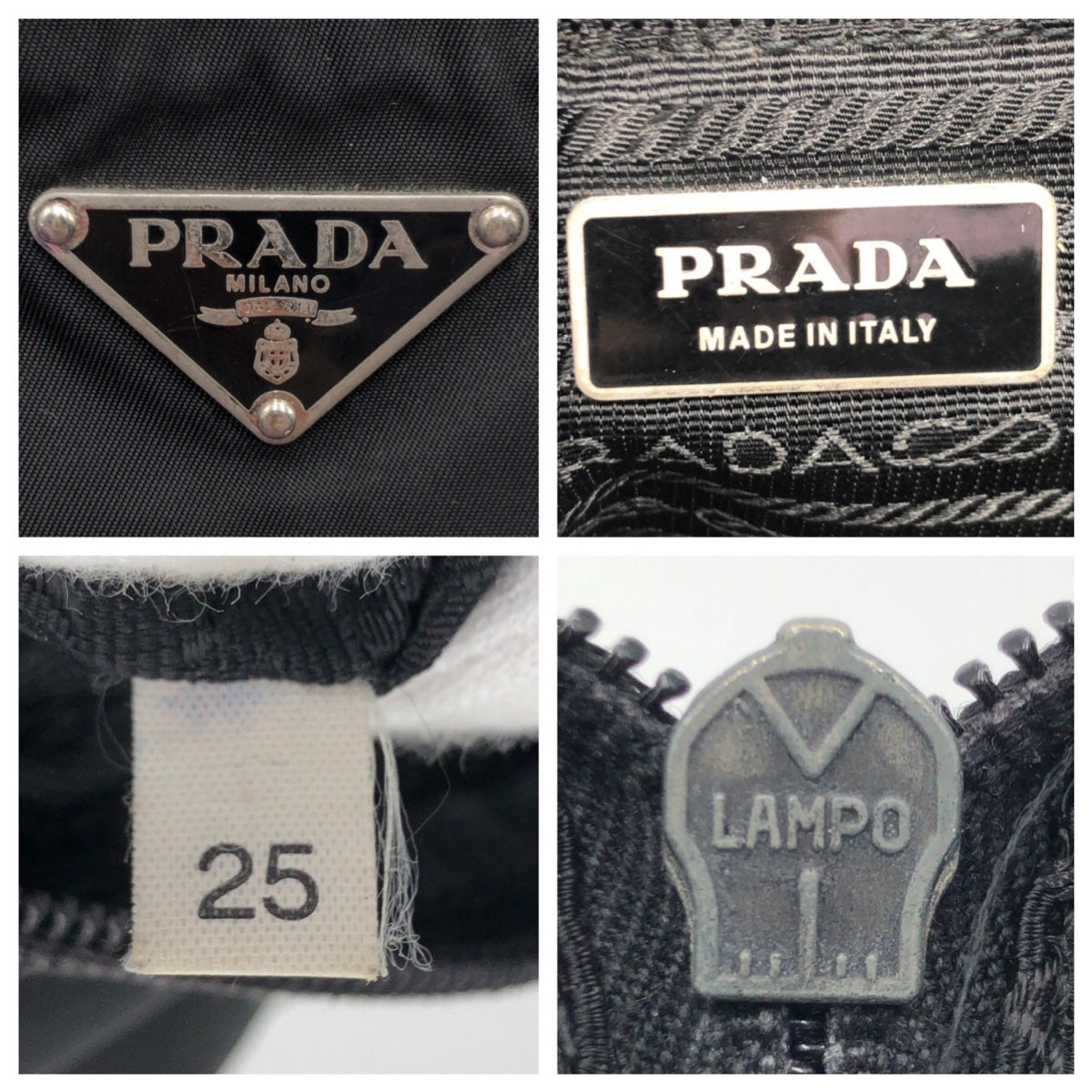 12828
PRADA プラダ テスート 三角ロゴ 男女兼用 ブラック ナイロン ショルダーバック メッセンジャーバッグ  メンズ