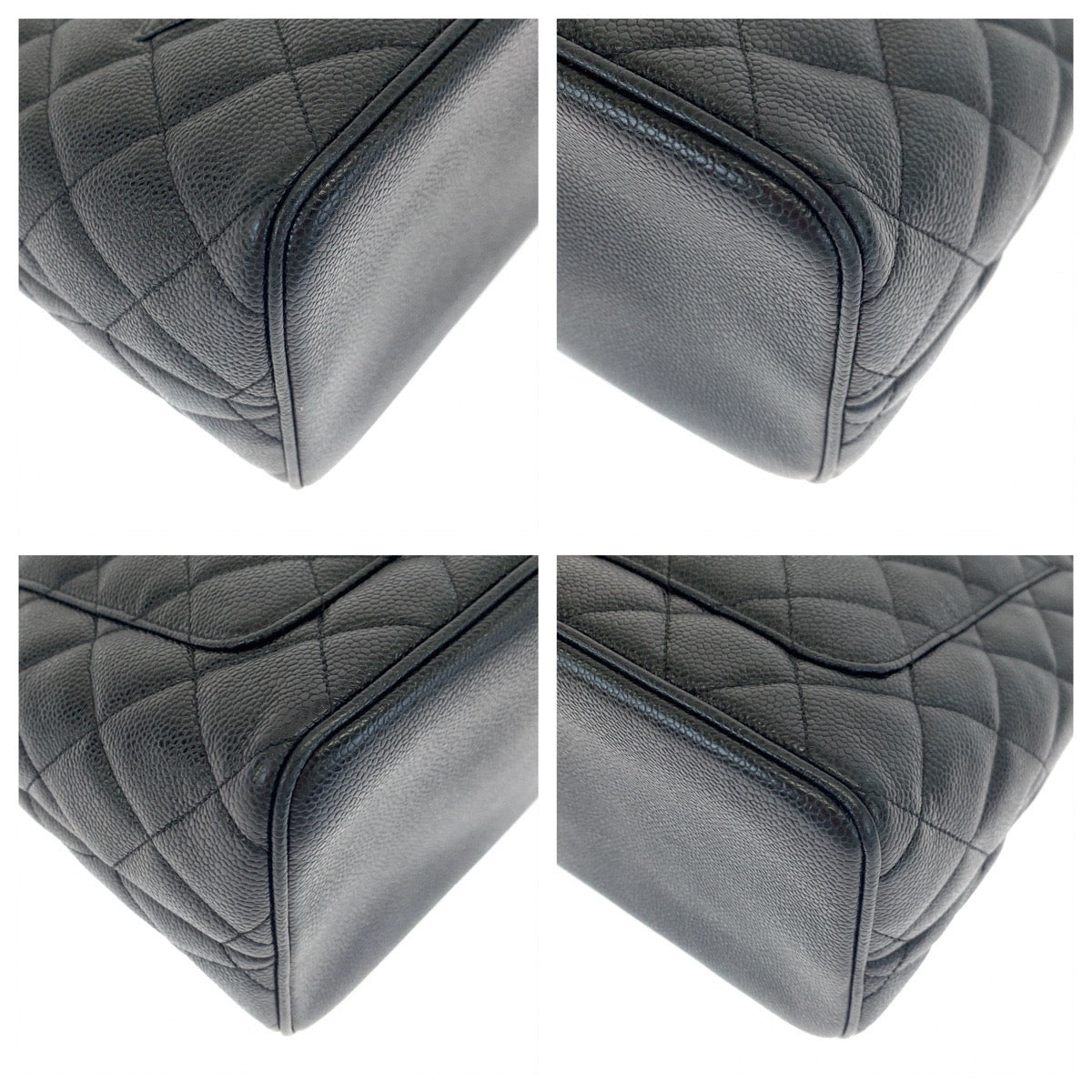 H-00547
CHANEL シャネル ヴィンテージ 復刻トート ココマーク ブラック 黒 ゴールド金具 キャビアスキン トートバッグ ハンドバッグ  レディース