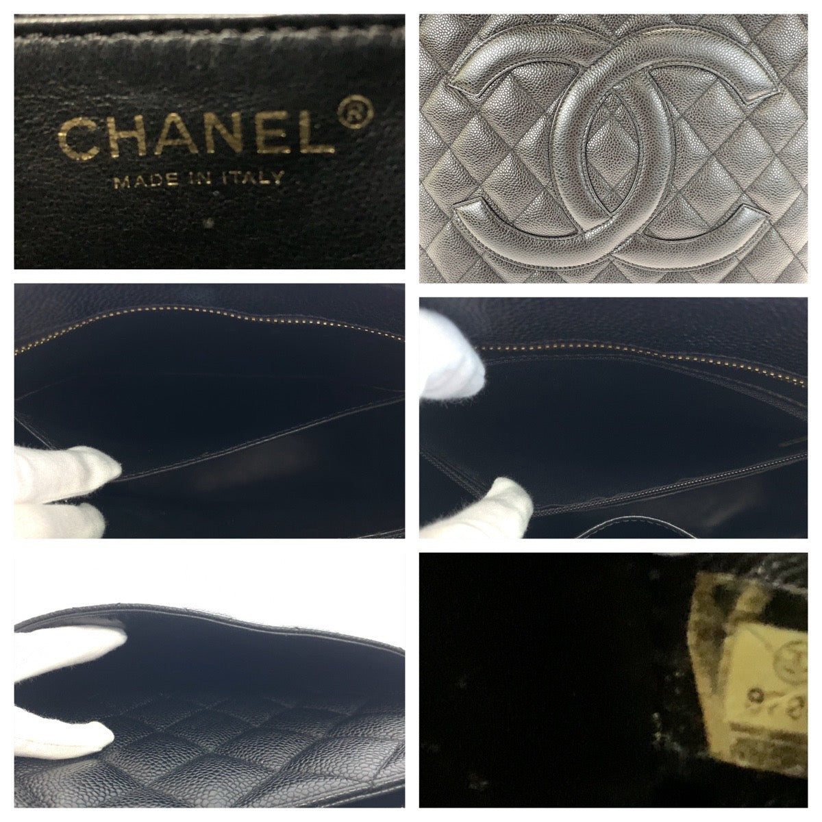 H-00547
CHANEL シャネル ヴィンテージ 復刻トート ココマーク ブラック 黒 ゴールド金具 キャビアスキン トートバッグ ハンドバッグ  レディース