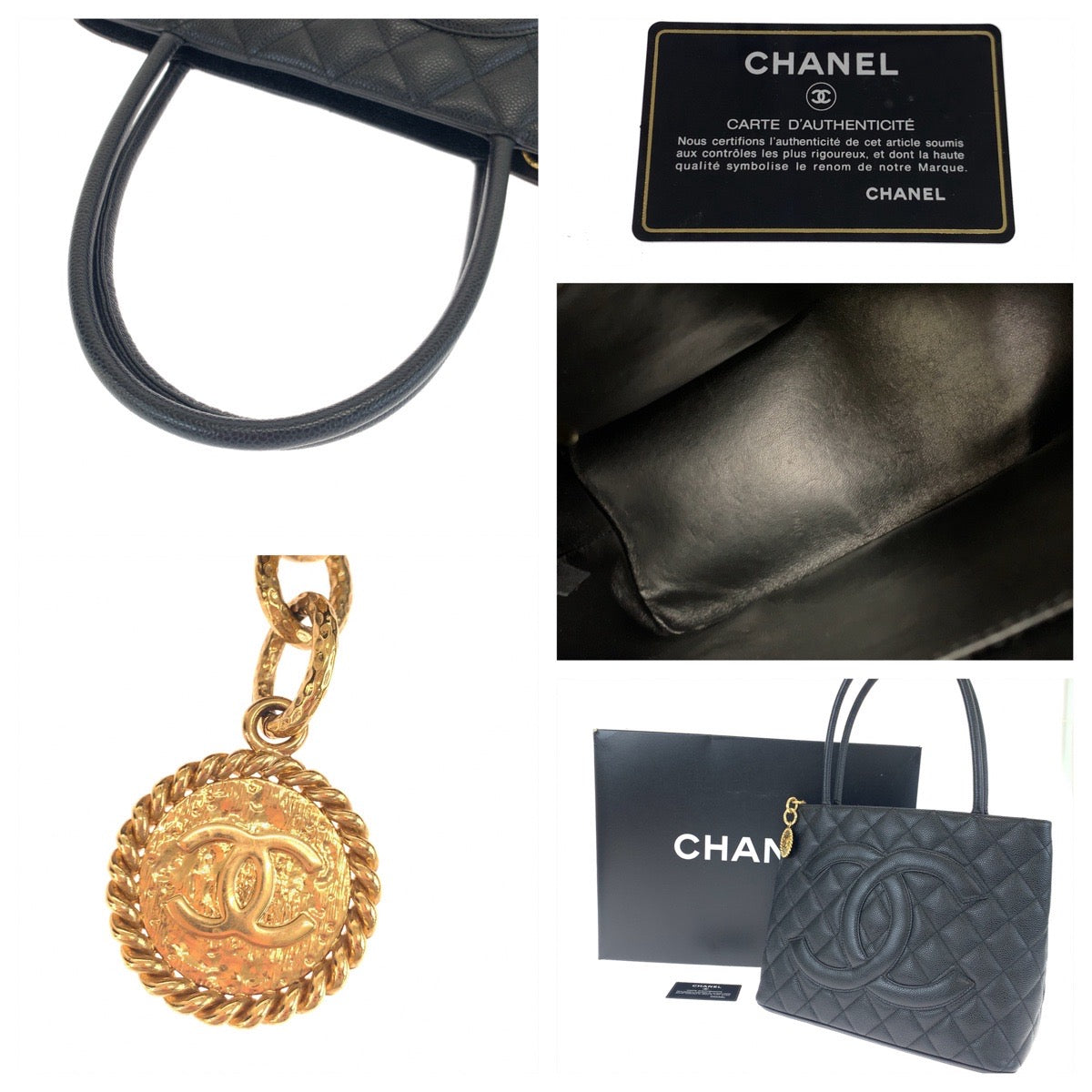 H-00547
CHANEL シャネル ヴィンテージ 復刻トート ココマーク ブラック 黒 ゴールド金具 キャビアスキン トートバッグ ハンドバッグ  レディース