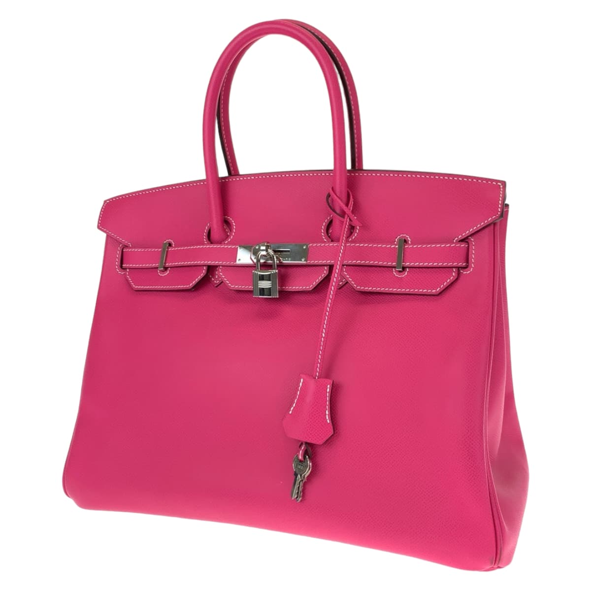 HERMES エルメス キャンディ バーキン35 ローズティリアン ピンク シルバー金具 ヴォーエプソン ハンドバッグ トートバッグ □P刻印  レディース