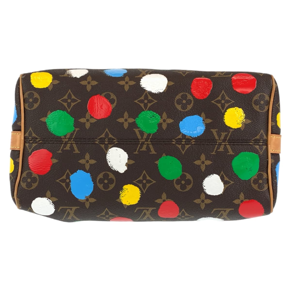 LOUIS VUITTON ルイヴィトン LV × YK スピーディ バンドリエール25 草間彌生 ペインティッド ドット ブラウン 茶 マルチカラー PVC M46433 ショルダーバッグ ハンドバッグ 2WAY  レディース