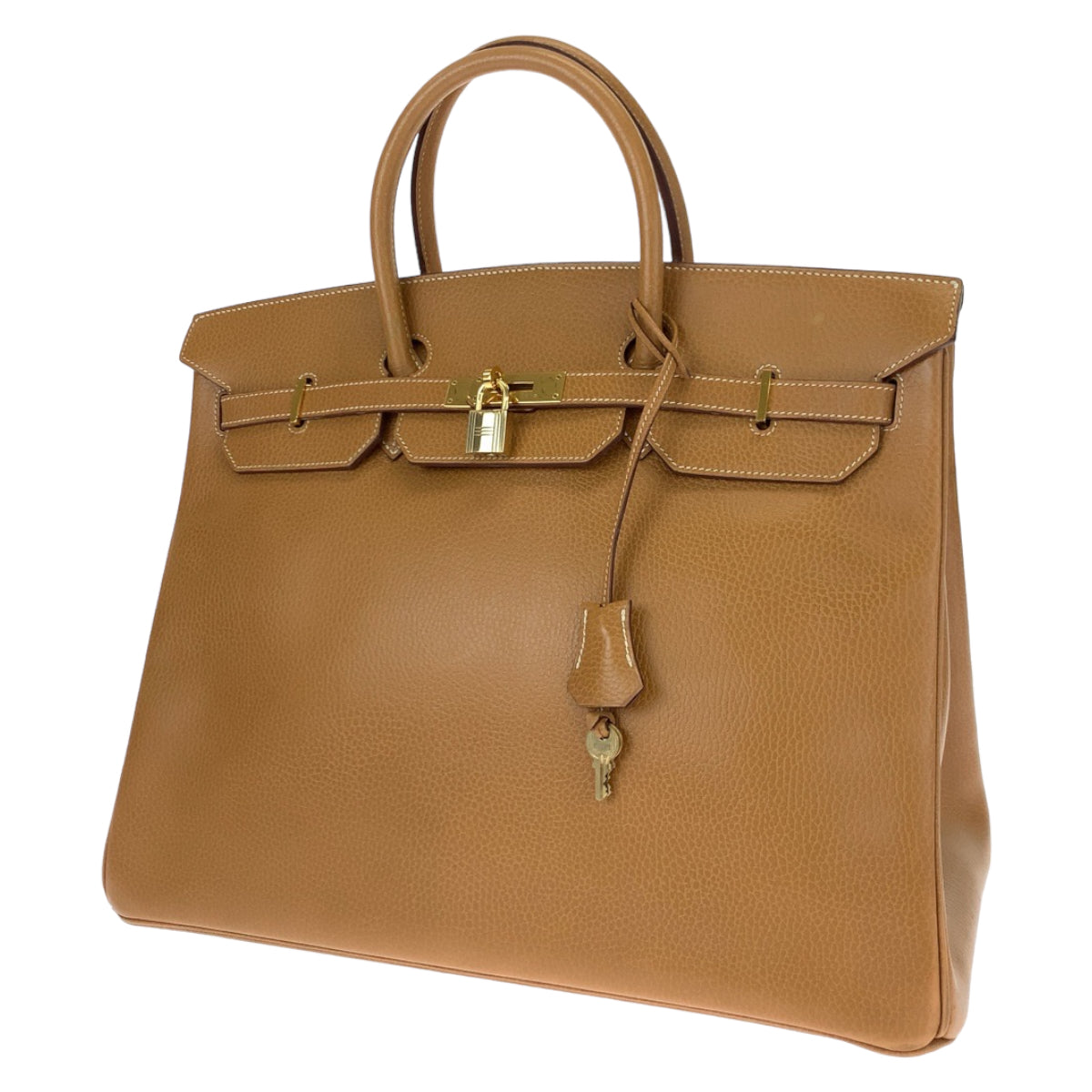 HERMES エルメス バーキン40 ナチュラル ベージュ ゴールド金具 アルデンヌ ハンドバッグ トートバッグ ◯X刻印  レディース