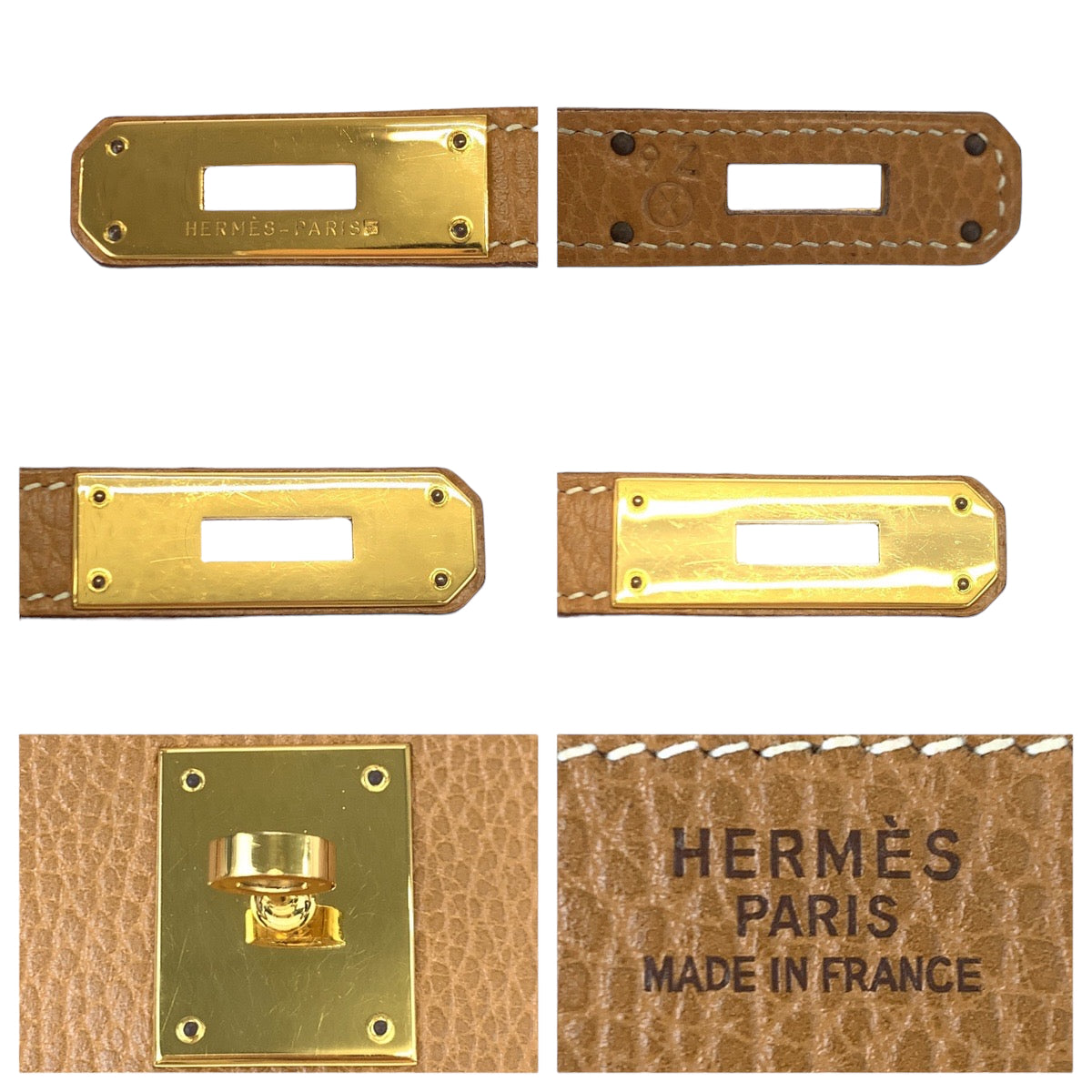 HERMES エルメス バーキン40 ナチュラル ベージュ ゴールド金具 アルデンヌ ハンドバッグ トートバッグ ◯X刻印  レディース