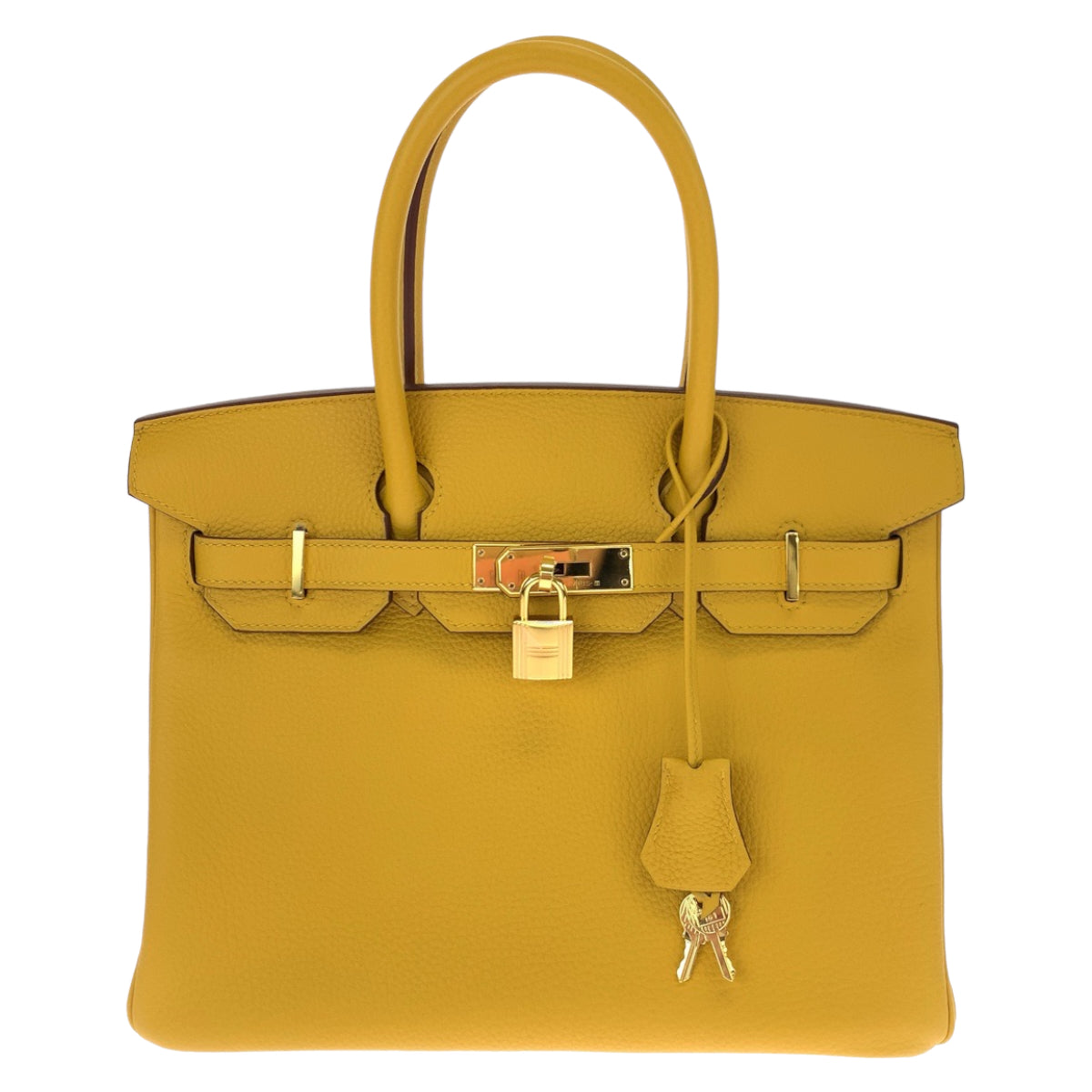 HERMES エルメス バーキン30 ジョーヌアンブル ゴールド金具 トゴ ハンドバッグ トートバッグ 男女兼用  レディース