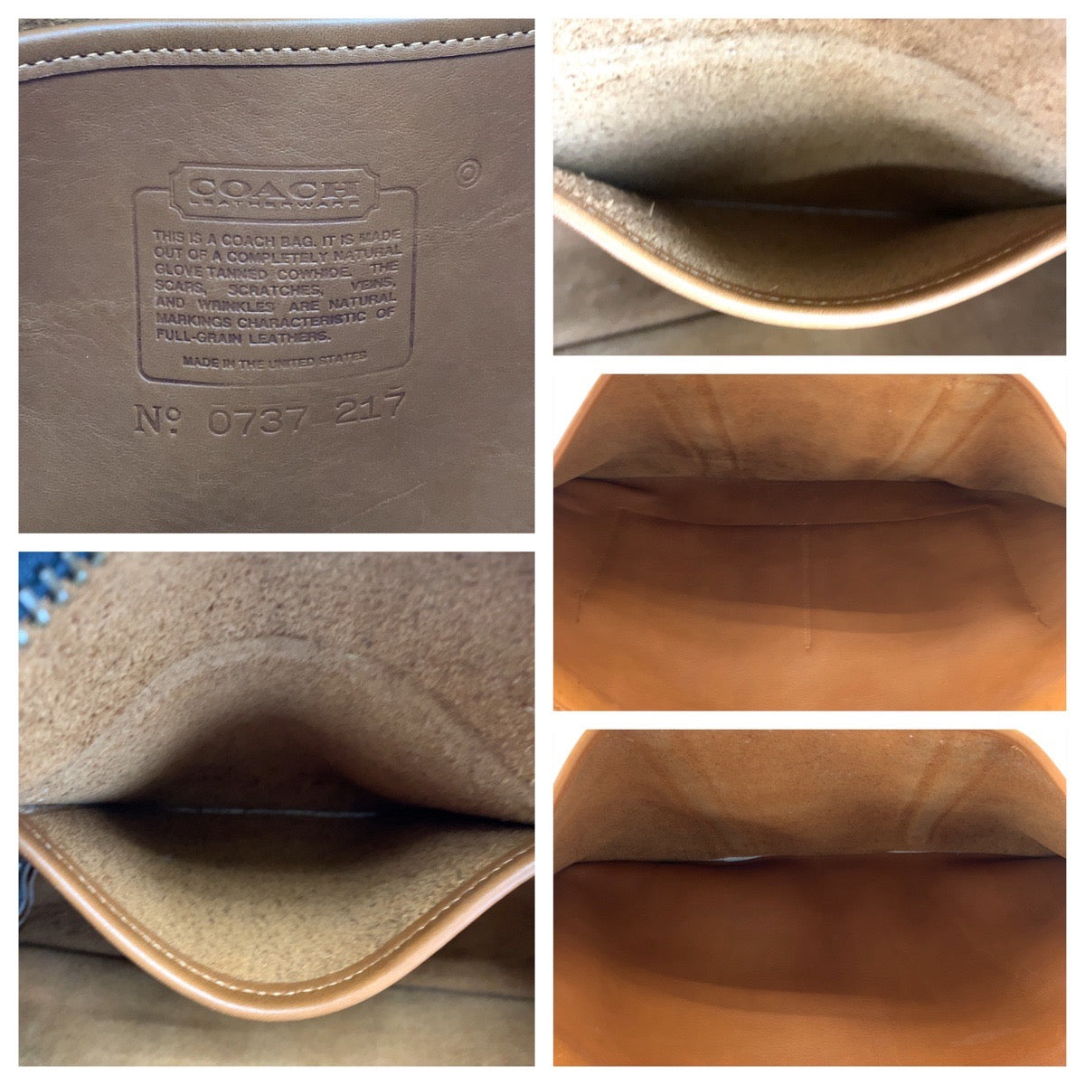 COACH コーチ ヴィンテージ オールドコーチ A4対応 ブラウン 茶 レザー 0737-217 ビジネスバッグ ブリーフケース 書類かばん  メンズ