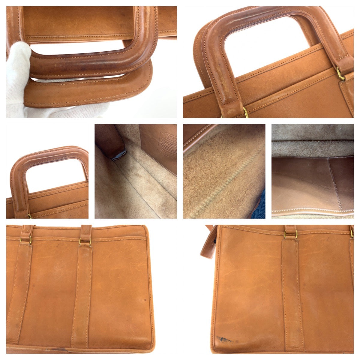 COACH コーチ ヴィンテージ オールドコーチ A4対応 ブラウン 茶 レザー 0737-217 ビジネスバッグ ブリーフケース 書類かばん  メンズ