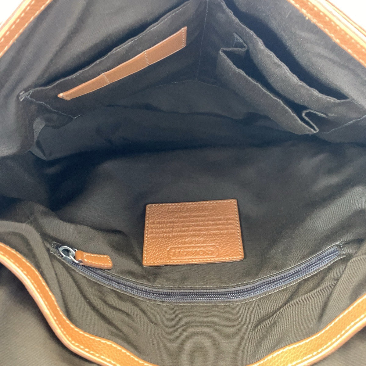 COACH コーチ ブラウン 茶 シルバー金具 レザー F70367 ショルダーバッグ メッセンジャーバッグ  メンズ
