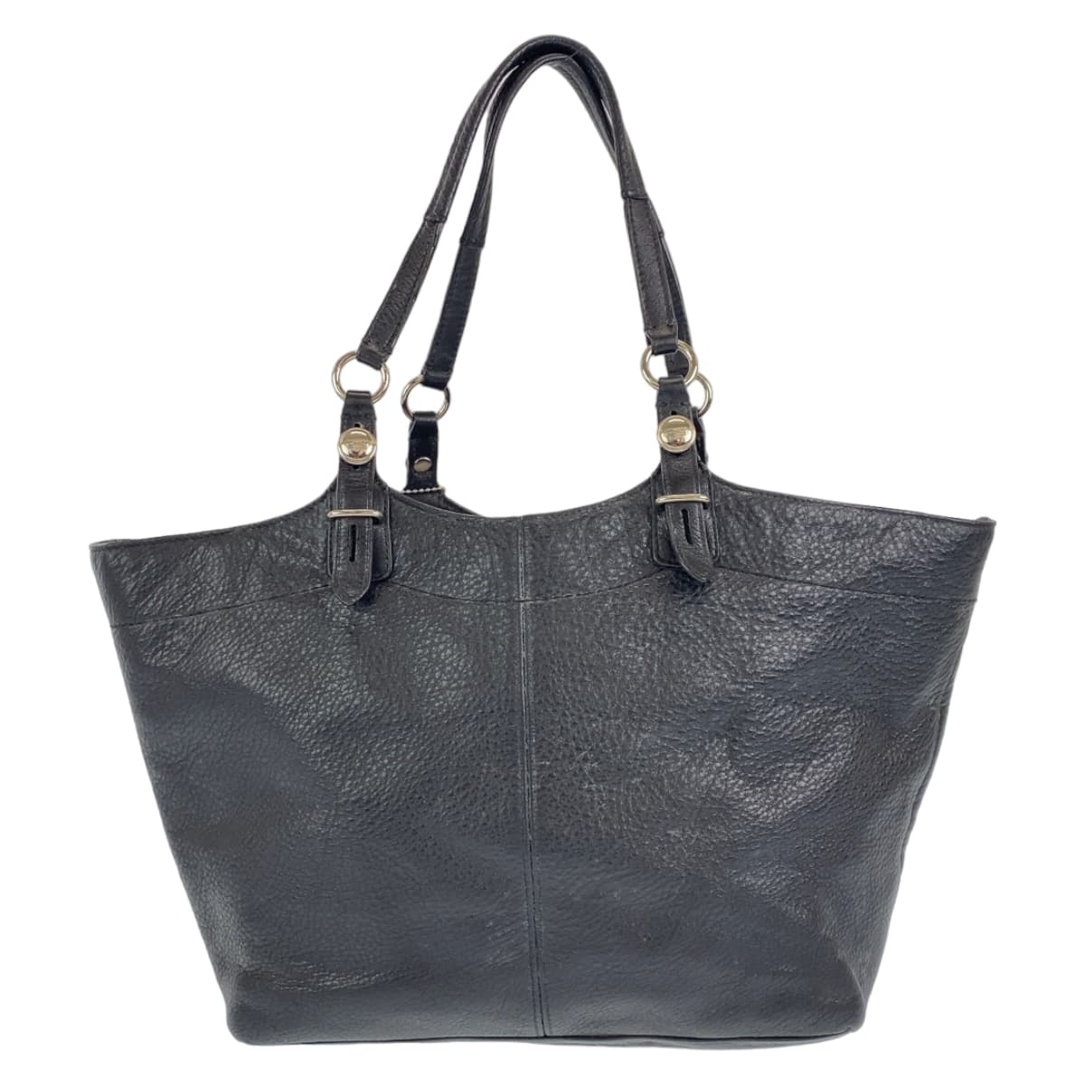 COACH コーチ ブラック 黒 シルバー金具 レザー 17222 ショルダーバッグ トートバッグ 2way  レディース