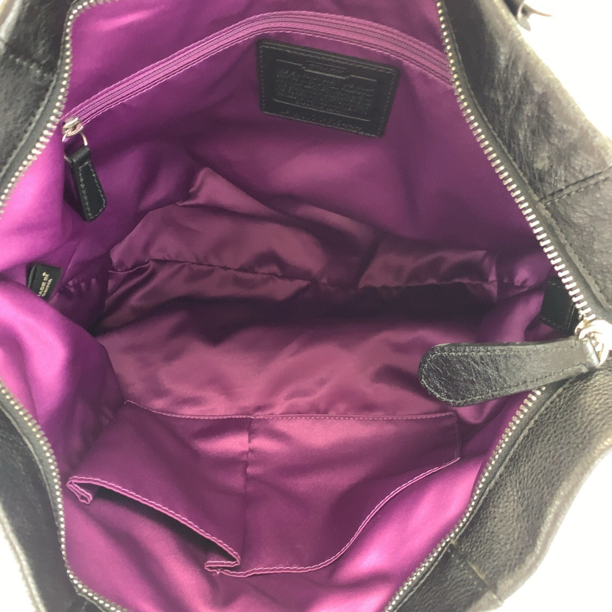 COACH コーチ ブラック 黒 レザー F15444 ショルダーバッグ ハンドバッグ 2way A4対応  レディース