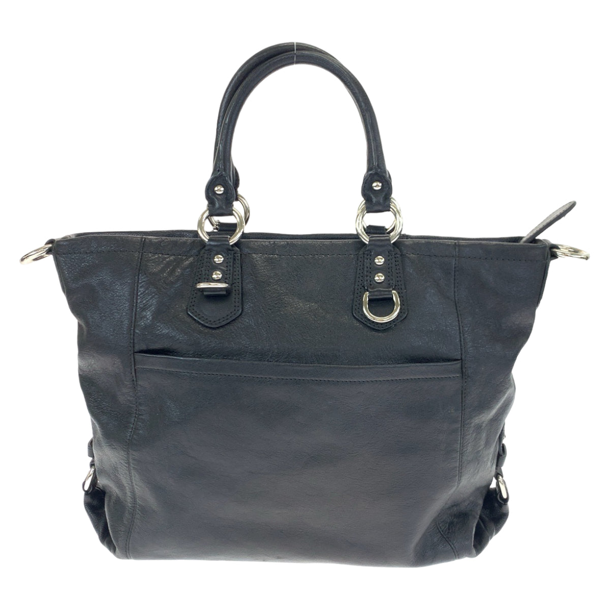 COACH コーチ ブラック 黒 レザー F15444 ショルダーバッグ ハンドバッグ 2way A4対応  レディース