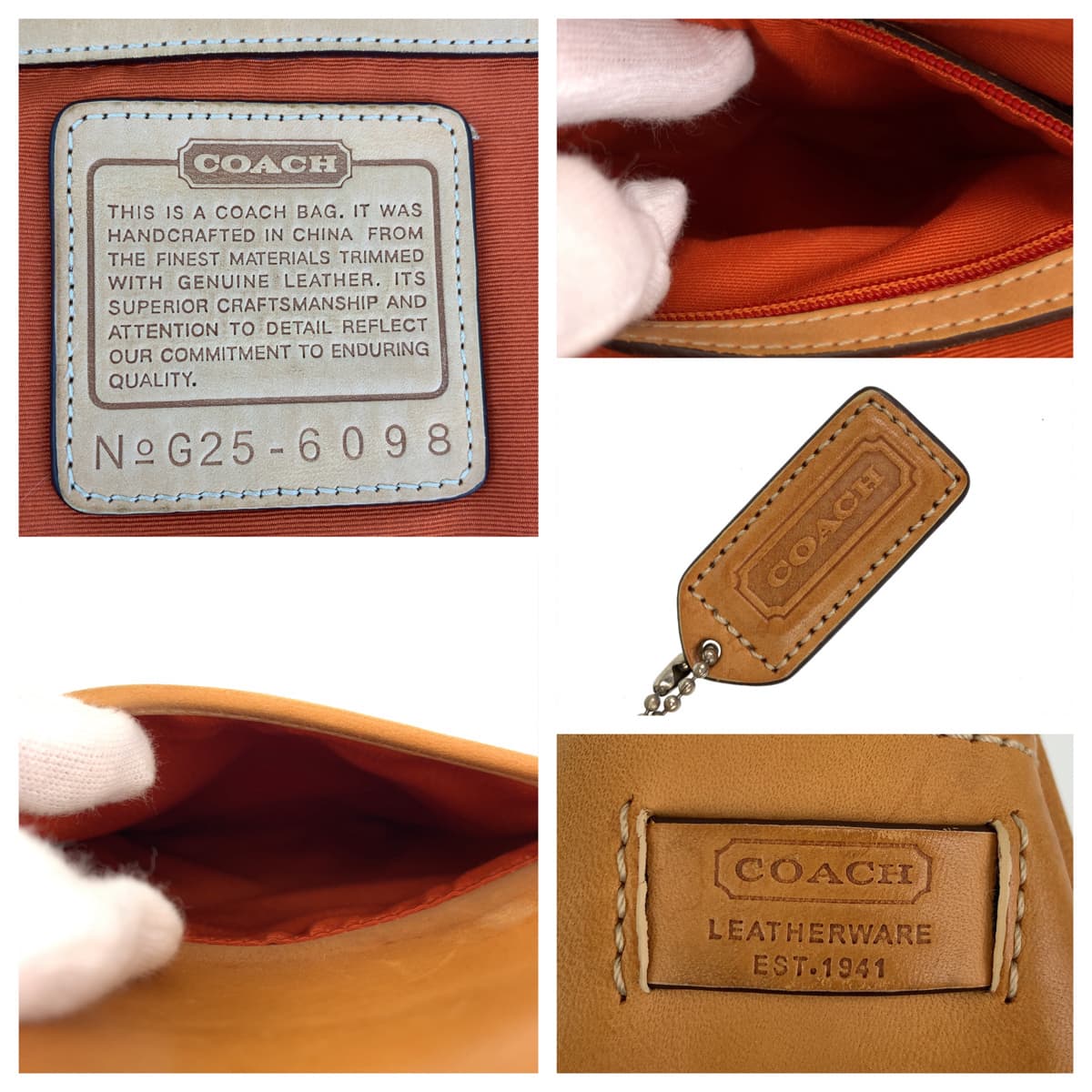 12557
COACH コーチ シグネチャー ベージュ ブラウン シルバー金具 キャンバス / レザー 6098 ショルダーバッグ ポシェット 斜め掛け可能  レディース AB5