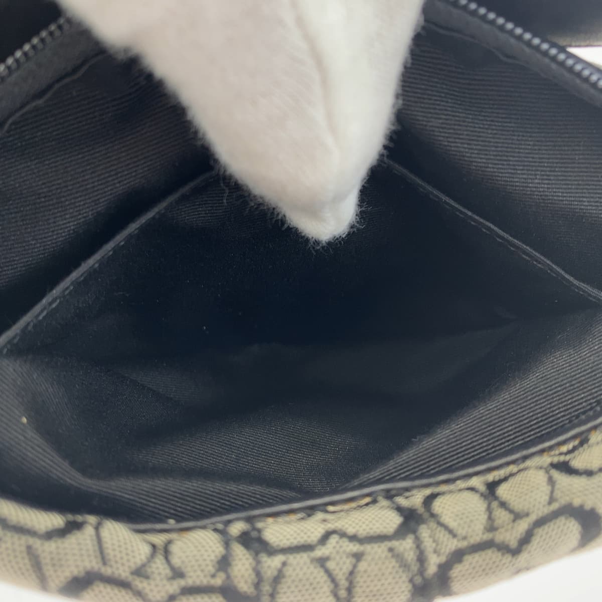 COACH コーチ シグネチャー ブラック 黒 グレー キャンバス ハンドバッグ アクセサリーポーチ  レディース