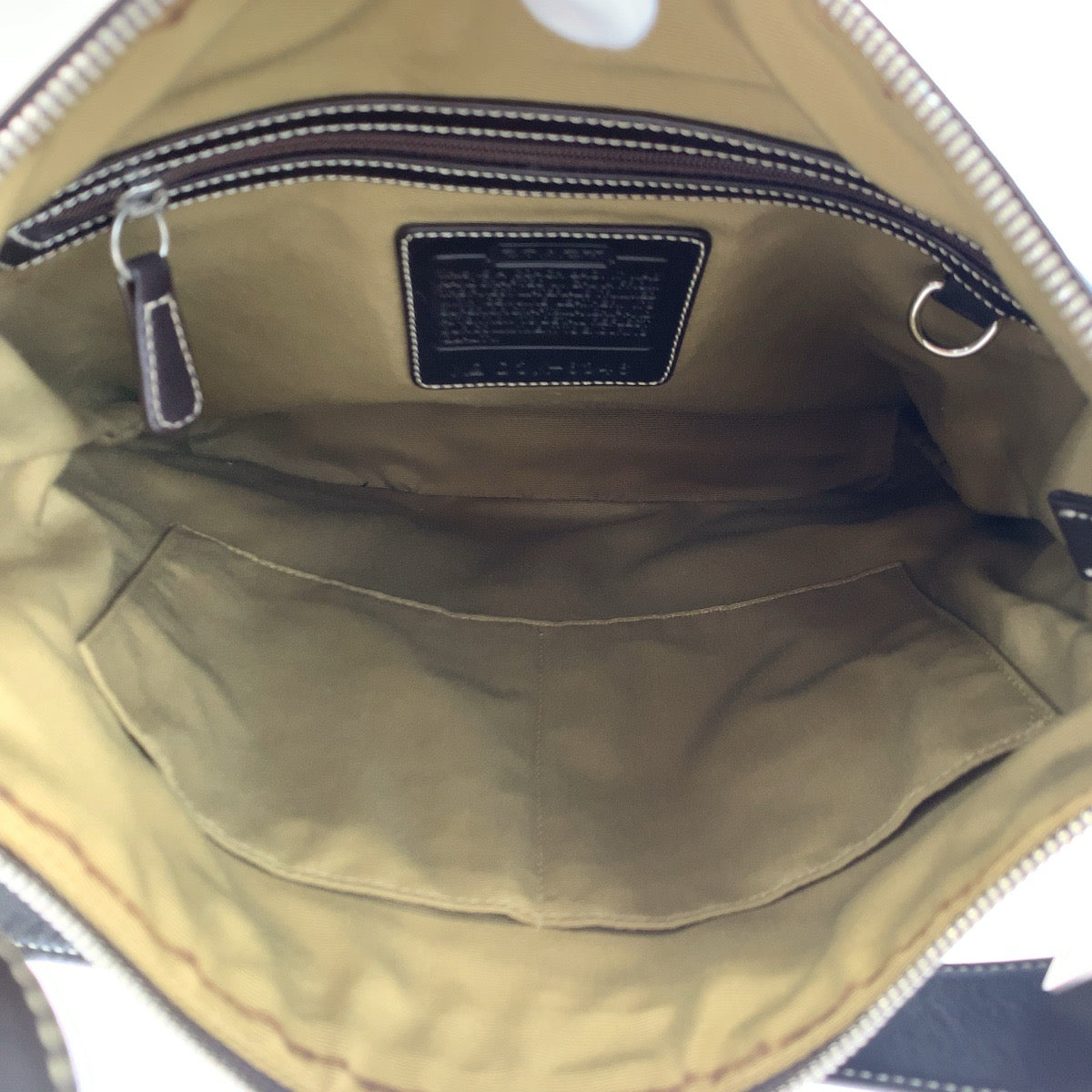 COACH コーチ シグネチャー スリムダッフル ブルー 青 キャンバス / レザー 6346 ショルダーバッグ 斜め掛け  レディース