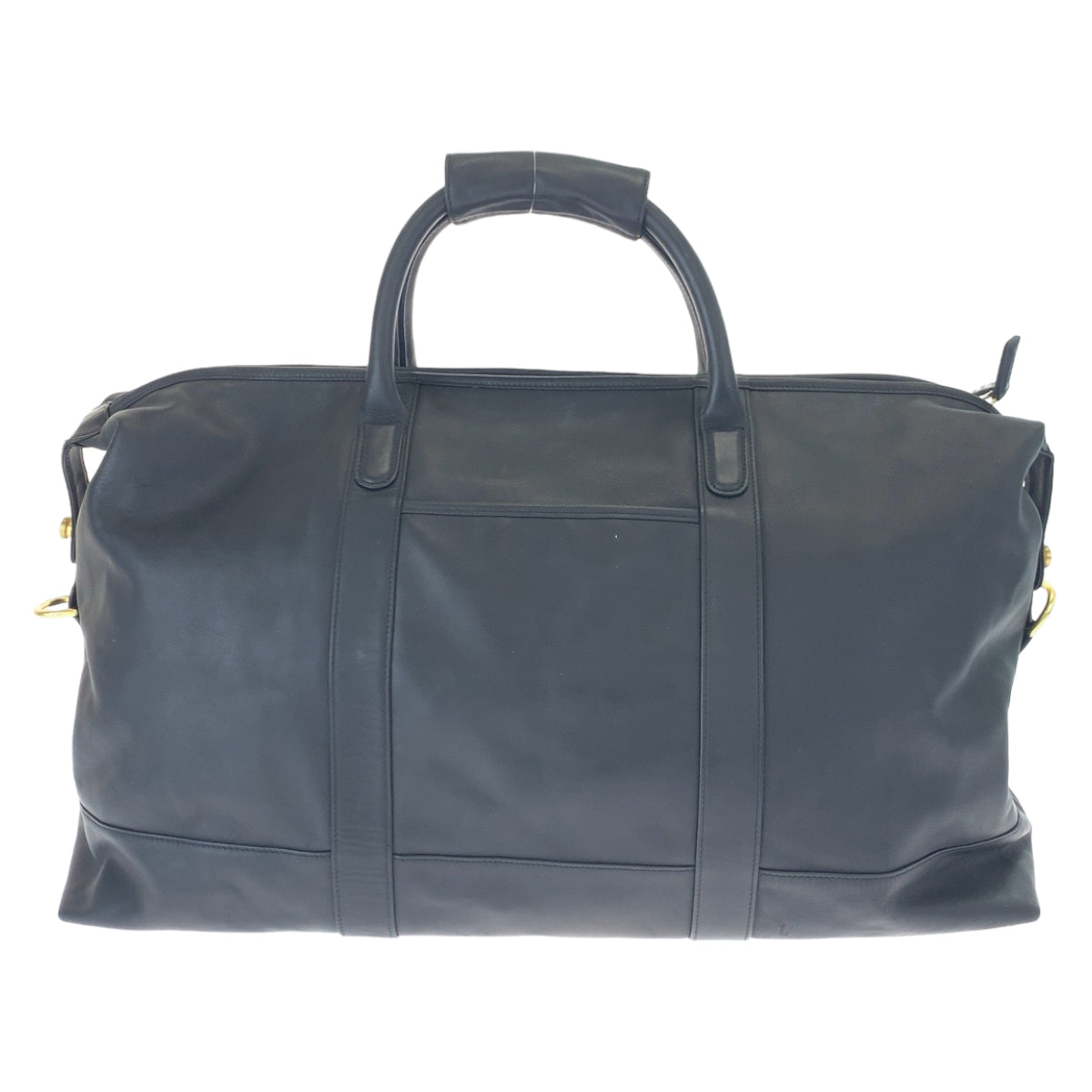 COACH コーチ ブラック 黒 ゴールド金具 レザー 0502 ボストンバッグ 旅行バッグ 2way  レディース