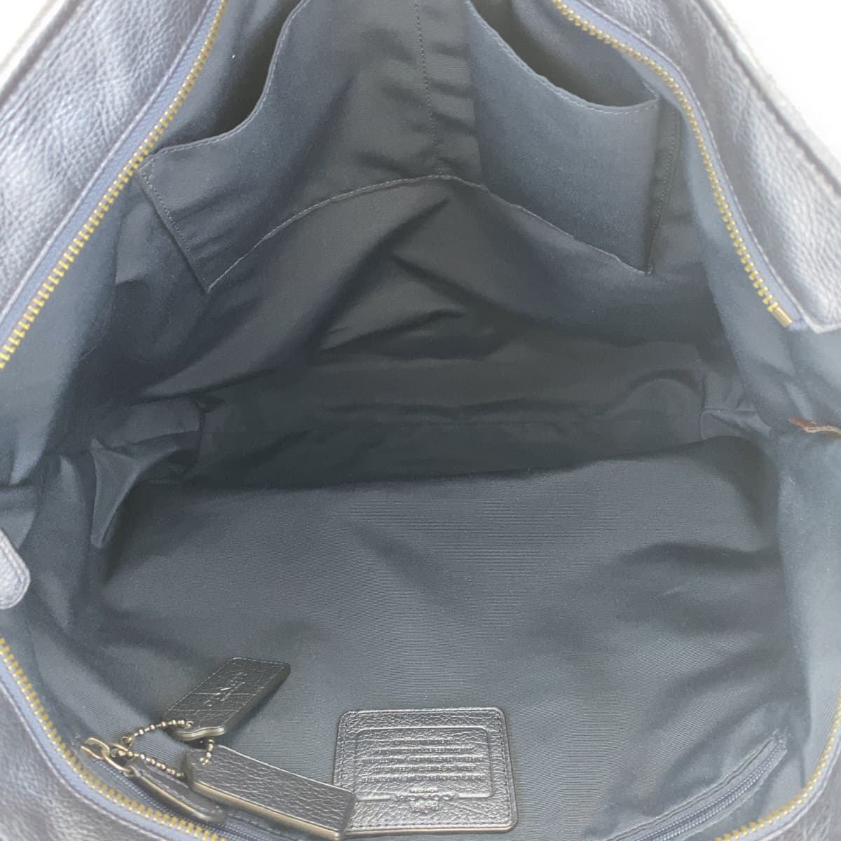 COACH コーチ ブルー 青 レザー 34039 トートバッグ ハンドバッグ  レディース