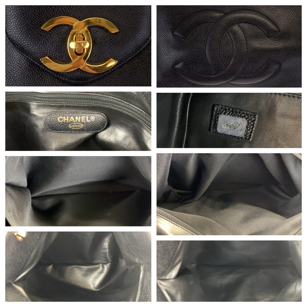 H-00556
CHANEL シャネル ヴィンテージ スーパーモデルバッグ ココマーク ターンロック ブラック 黒 ゴールド金具 キャビアスキン A01992 チェーントートバッグ スーパーモデルバッグ  レディース