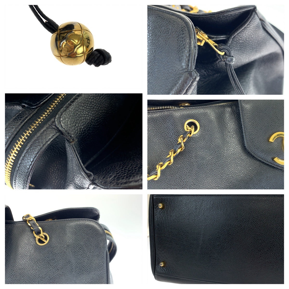 H-00556
CHANEL シャネル ヴィンテージ スーパーモデルバッグ ココマーク ターンロック ブラック 黒 ゴールド金具 キャビアスキン A01992 チェーントートバッグ スーパーモデルバッグ  レディース
