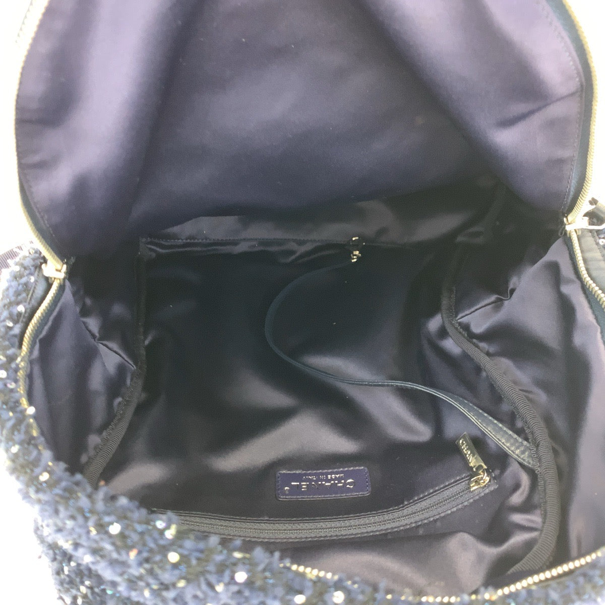H-00558
CHANEL シャネル マトラッセ ココマーク ネイビー 紺 シルバー金具 ナイロン / ツイード A91964 リュックサック バックパック  レディース
