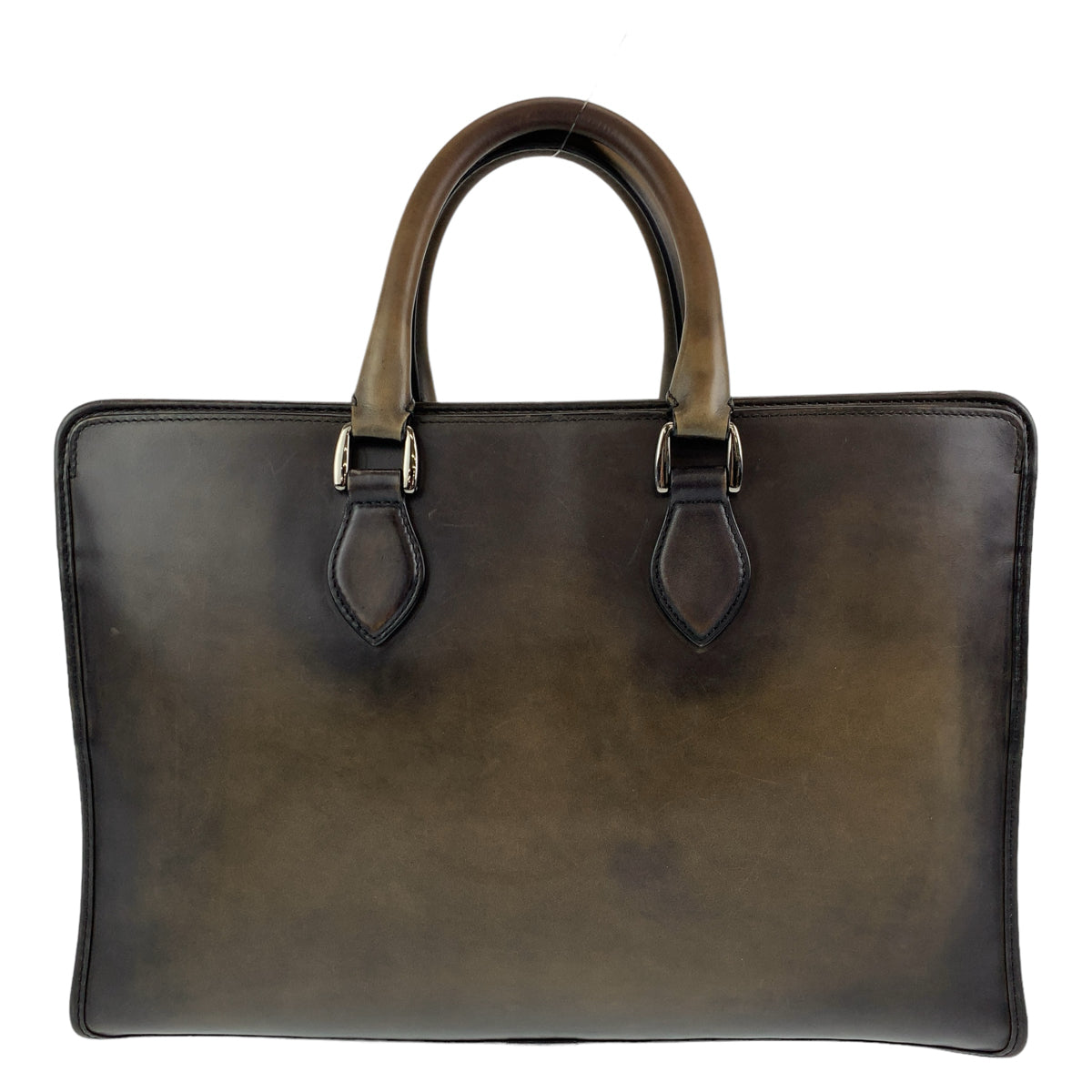 H-00561
Berluti ベルルッティ アンジュール カリグラフィ スクリット ブラウン 茶色 レザー ビジネスバッグ ブリーフケース A4対応  メンズ