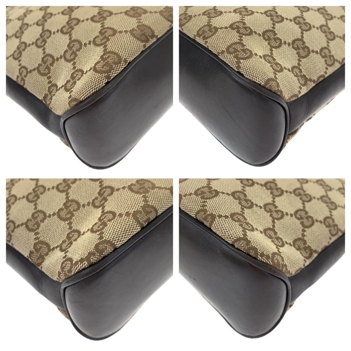 H-00562
GUCCI グッチ GG柄 男女兼用 ベージュ ブラウン 茶 GGキャンバス / レザー 109097 斜め掛け ショルダーバッグ メッセンジャーバッグ  レディース