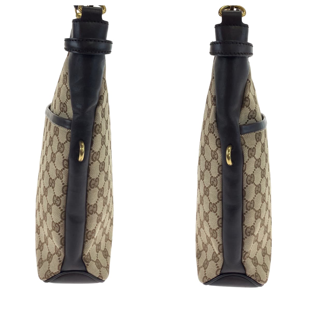 H-00562
GUCCI グッチ GG柄 男女兼用 ベージュ ブラウン 茶 GGキャンバス / レザー 109097 斜め掛け ショルダーバッグ メッセンジャーバッグ  レディース