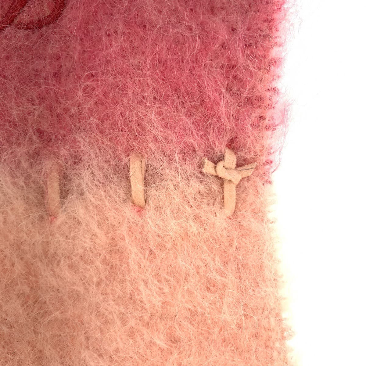 10400
LOEWE ロエベ アナグラム ピンク ウール / モヘア マフラー ストール  レディース