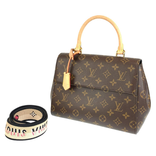 LOUIS VUITTON ルイヴィトン モノグラム クリュニー BB ブラウン 茶 ゴールド金具 PVC M46055 ショルダーバッグ ハンドバッグ 2WAY  レディース