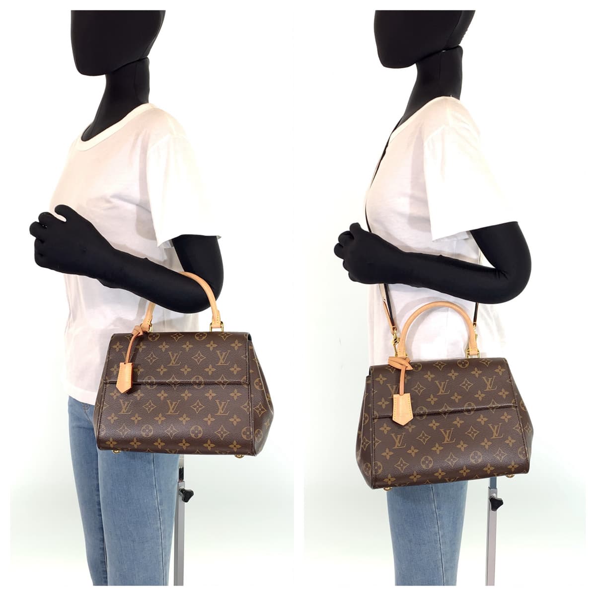 LOUIS VUITTON ルイヴィトン モノグラム クリュニー BB ブラウン 茶 ゴールド金具 PVC M46055 ショルダーバッグ ハンドバッグ 2WAY  レディース