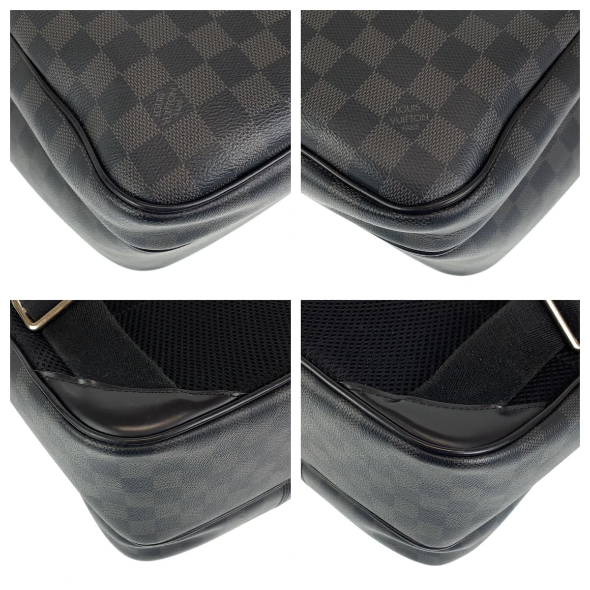 LOUIS VUITTON ルイヴィトン ダミエ・グラフィット ミカエル 黒 ブラック シルバー金具 PVC N58024 リュック バックパック  メンズ