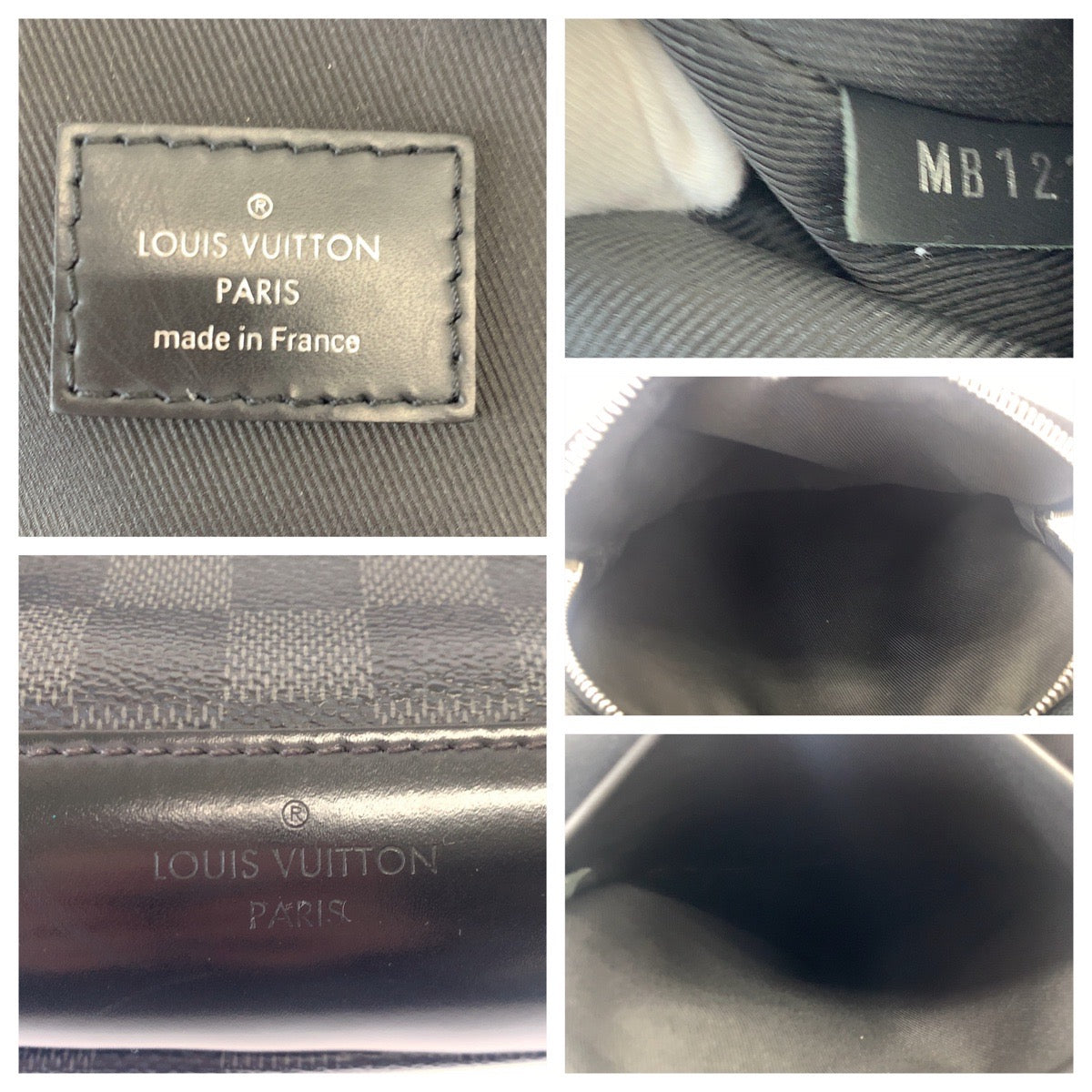 LOUIS VUITTON ルイヴィトン ダミエ・グラフィット アヴェニュー スリングバッグ ブラック 黒 グレー 灰色 PVC N41719 ボディバッグ スリングバッグ  メンズ