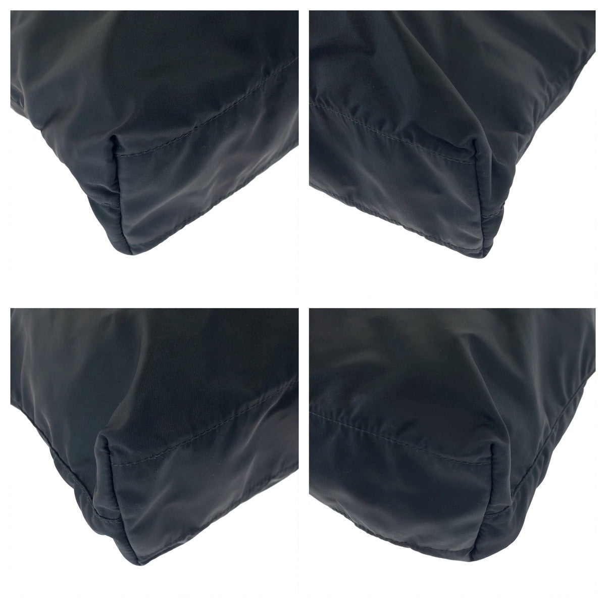 H-00572
PRADA プラダ テスート 三角ロゴプレート ブラック 黒 シルバー金具 ナイロン BN1068 トートバッグ ハンドバッグ  レディース