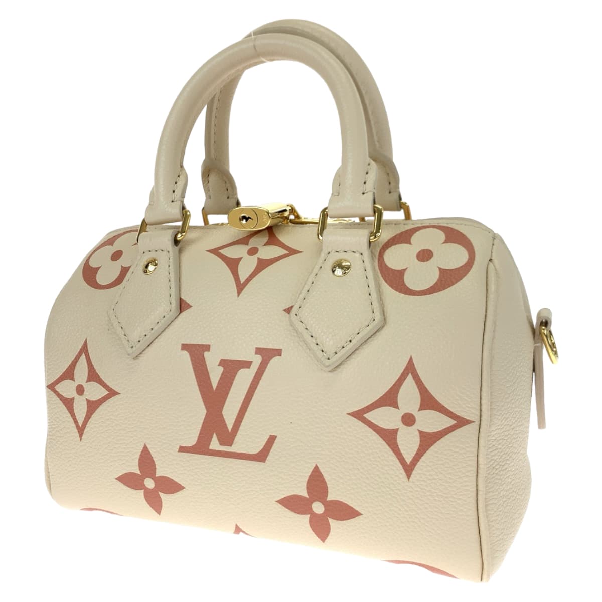 LOUIS VUITTON ルイヴィトン モノグラム アンプラント スピーディ バンドリエール20 ラテホワイト ホワイト 白 シャマロウピンク ピンク レザー M46397 ショルダーバッグ ハンドバッグ 2way  レディース