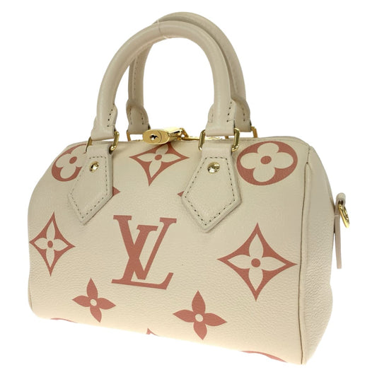 LOUIS VUITTON ルイヴィトン モノグラム アンプラント スピーディ バンドリエール20 ラテホワイト ホワイト 白 シャマロウピンク ピンク レザー M46397 ショルダーバッグ ハンドバッグ 2way  レディース
